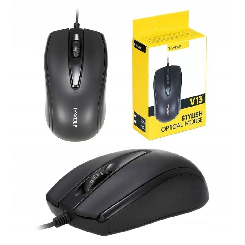 T-WOLF V13 USB Optical Mouse