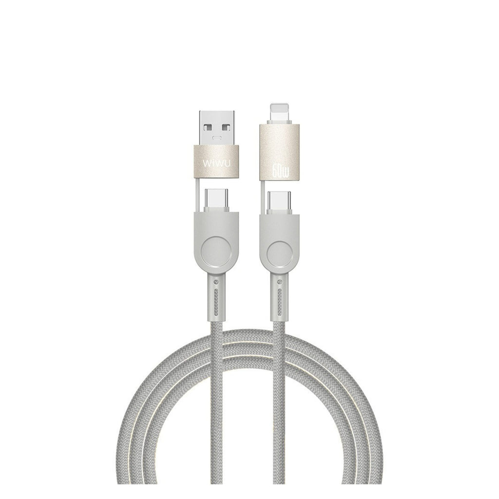 Wiwu WI-C051 Raptor 60w 4 In 1 Fast Charging Cable 2m