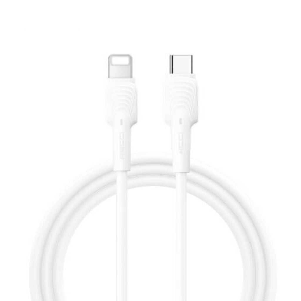 Recci RTC-N26CL Wave Type-C to Lightning 1m Cable White