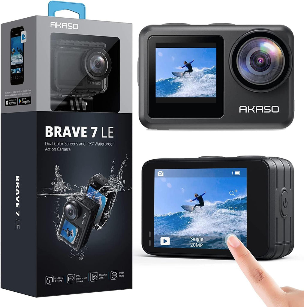 AKASO Brave 7 LE 4K30FPS 20MP WiFi Action Camera