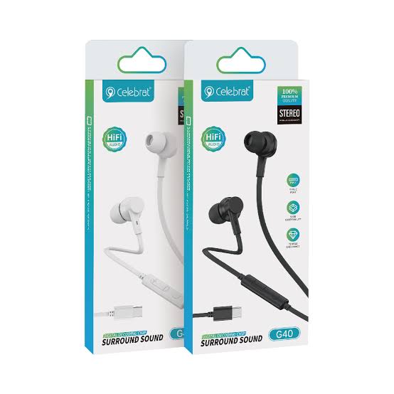 Celebrat G40 DAC Earphones — Type-C, All-Phone Compatible