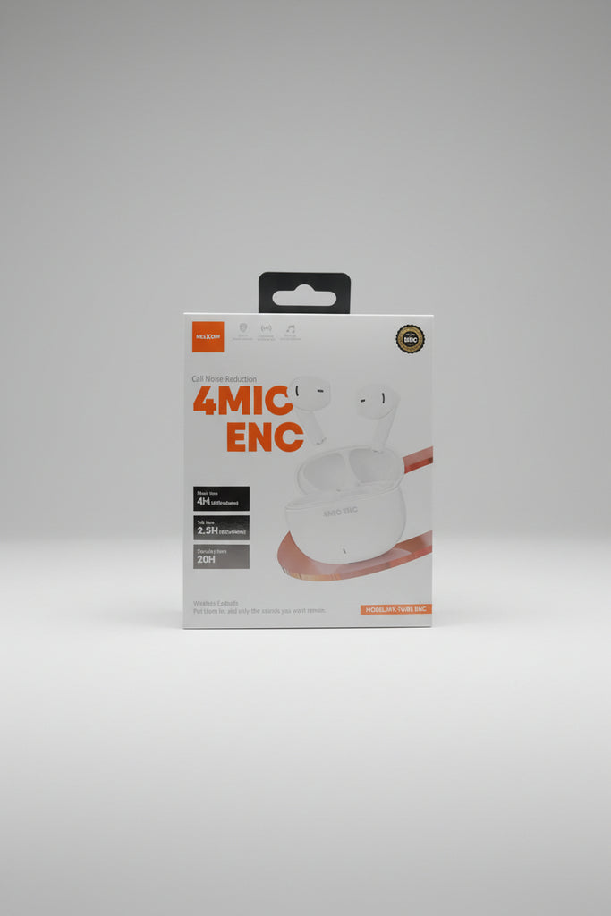 MOXOM MX-TW85 4-Mic ENC True Wireless Stereo Earbuds (Bluetooth v6.0)
