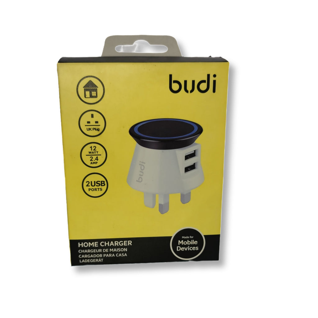 Budi 12W 2-USB Home Charger Dock