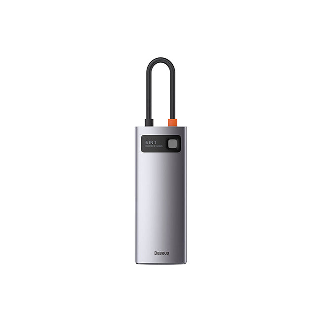Baseus Metal Gleam Series 6-in-1 Multifunctional Type-C Hub Adapter - Tech Source Sri Lanka