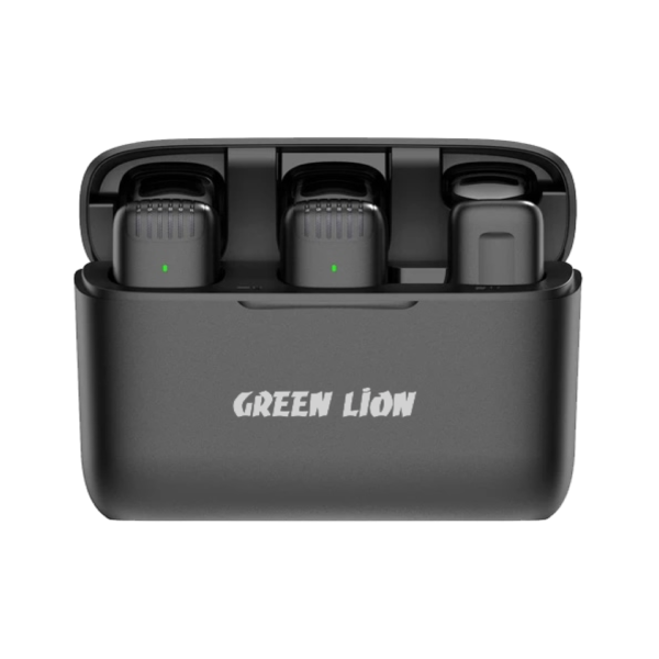 Green Lion 2 in 1 Wireless Microphone with Lightning Connector – Black GN2WMICLGBK