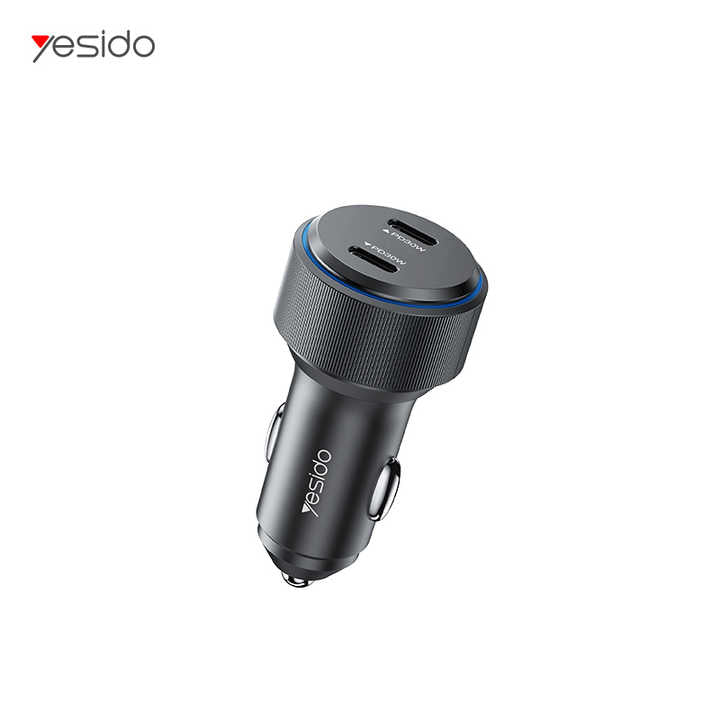 Yesido Dual USB-C Port PD 30W Fast Charging Car Charger