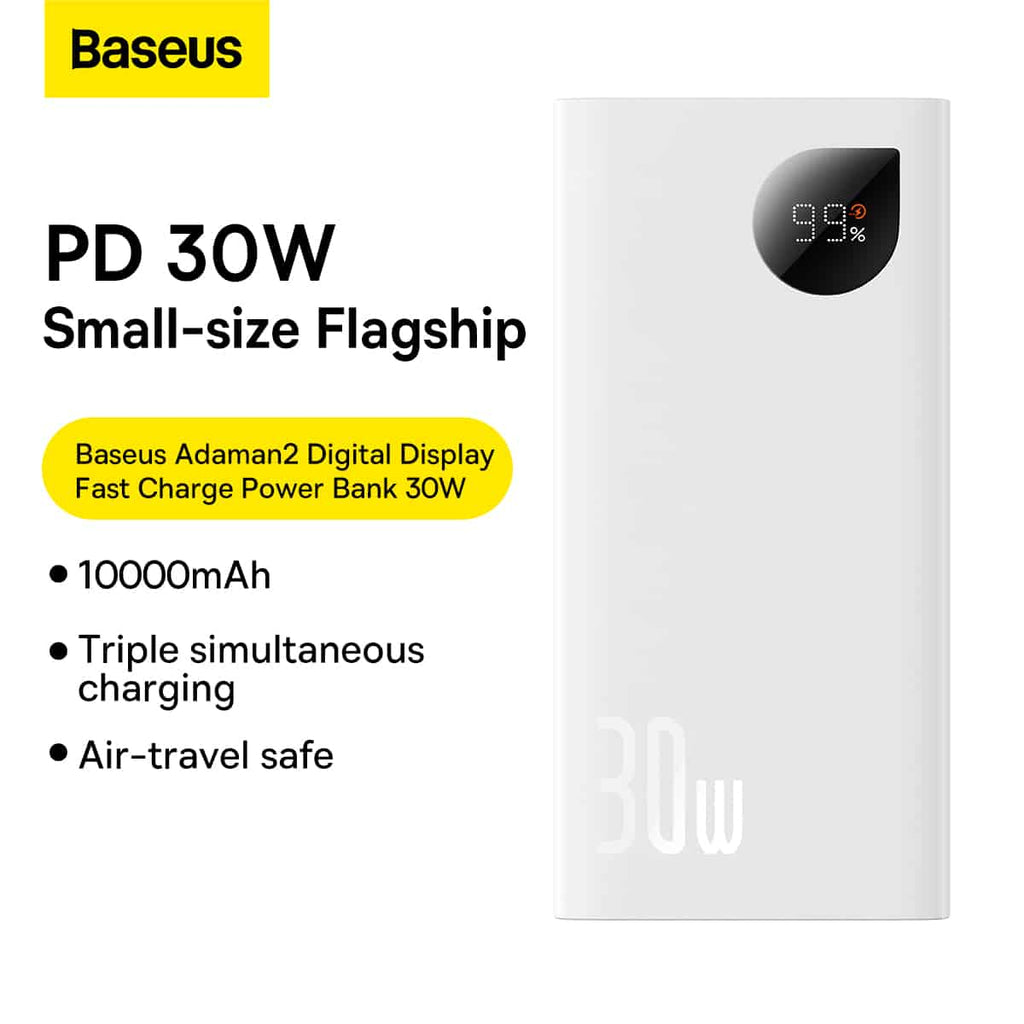 Baseus Adaman2 Digital Display 30W Quick Charge 10000mAh Power Bank